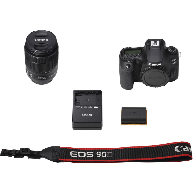 Canon EOS 90D Digital SLR Camera with EF-S 18-135mm f/3.5-5.6 IS USM Lens  