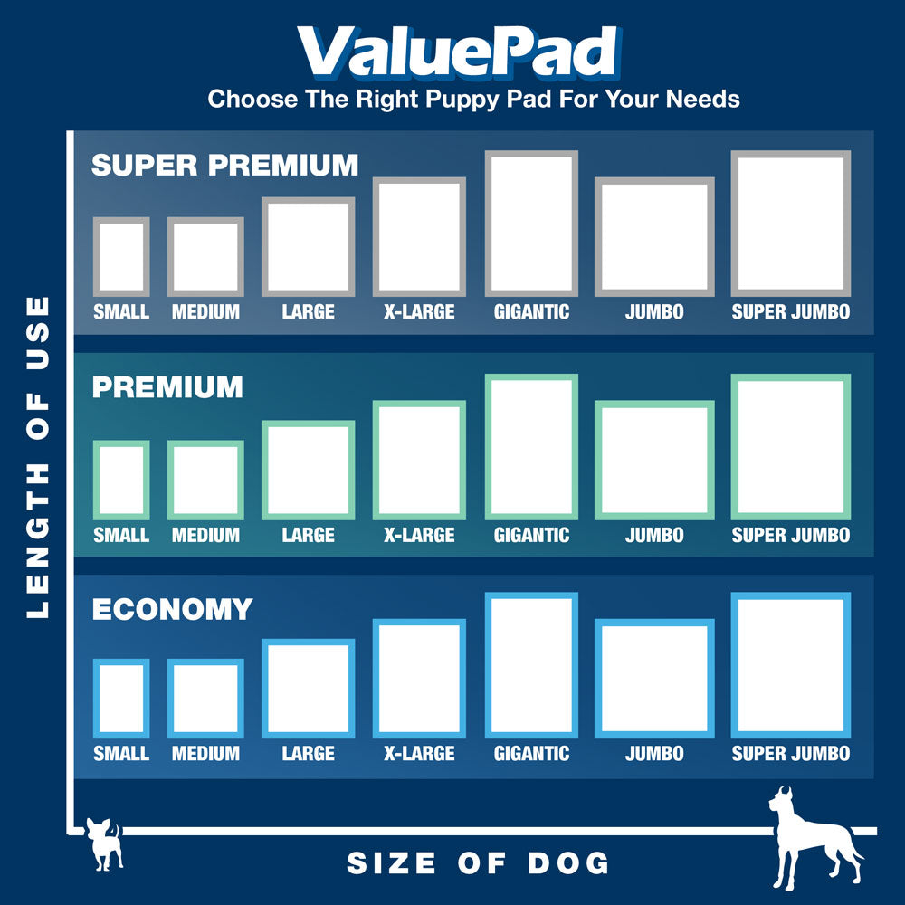 ValuePad Plus Puppy Pads, Medium 23x24 Inch, 400 Count BULK PACK - Premium Pee Pads for Dogs, Tear Resistant, Super Absorbent Polymer Gel Core, 5-Layer Design 