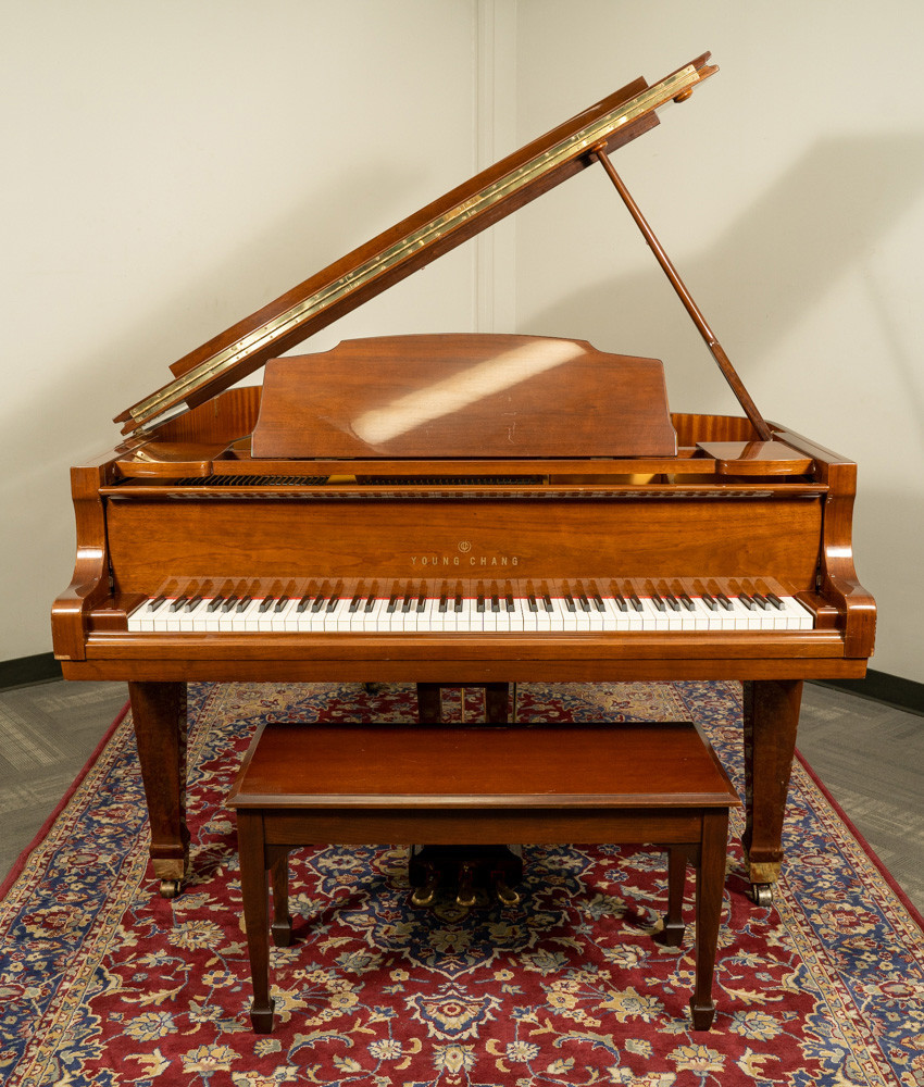 Young Chang 6 1 G-185 Grand Piano Polished Walnut SN: G051914