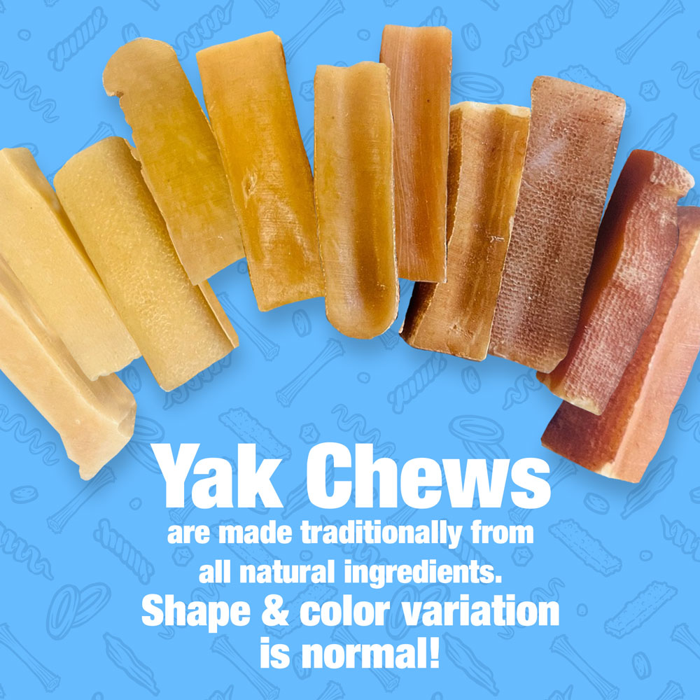 Himalayan Yak Cheese Dog Chews, Large, 25 ct BULK PACK - Long-Lasting for Aggressive Chewers, All Natural, Healthy & Safe, Low Odor Nepal Yak Milk Chews 