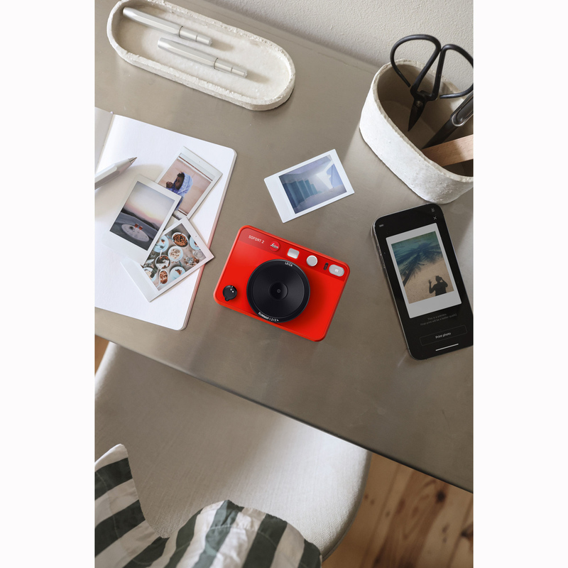 Leica SOFORT 2 Hybrid Instant Film Camera (Red)  